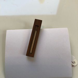 NWT Tie Clip wood with graphite accent, handmade in CA